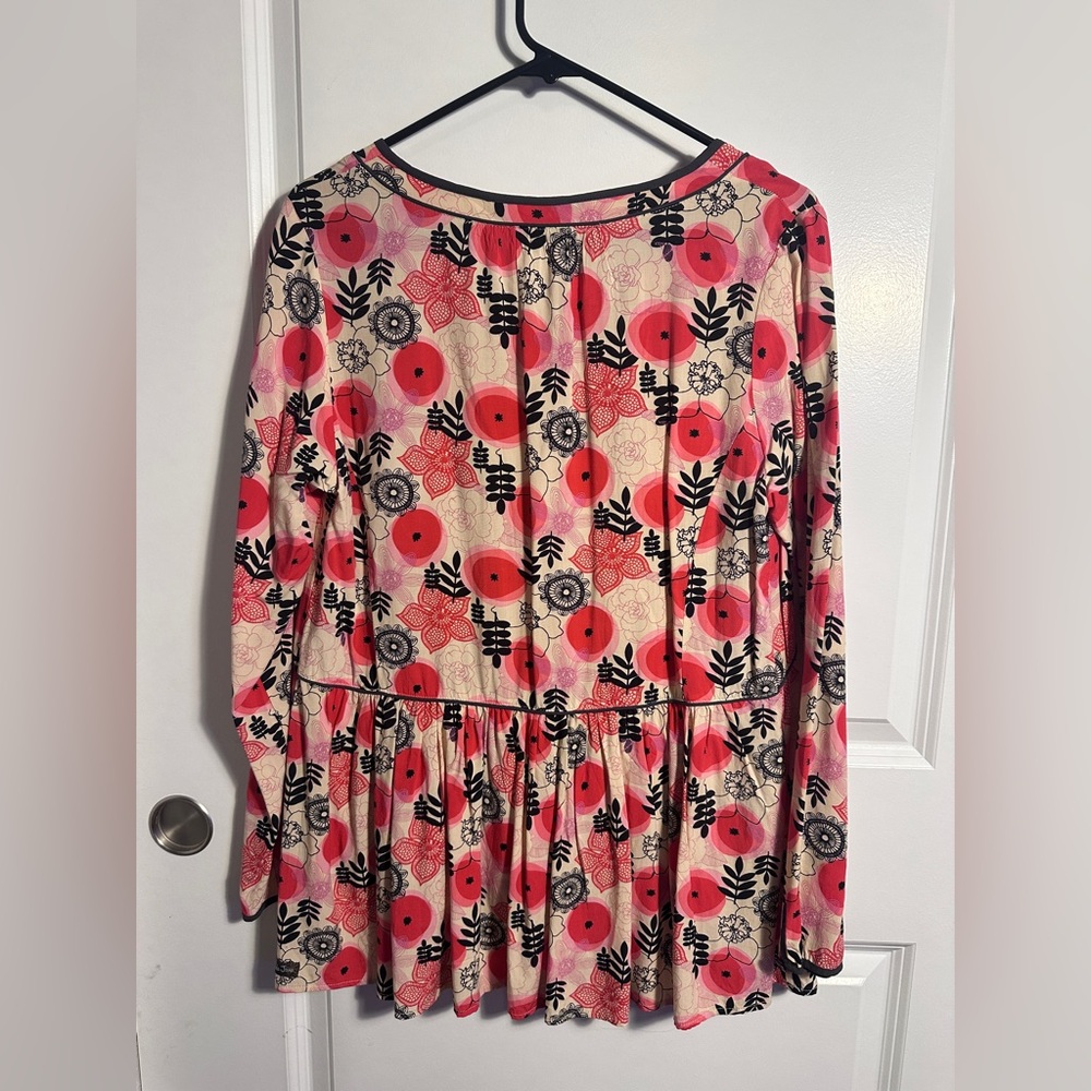 Matilda Jane Red and Black Floral Blouse - Picture 5 of 5
